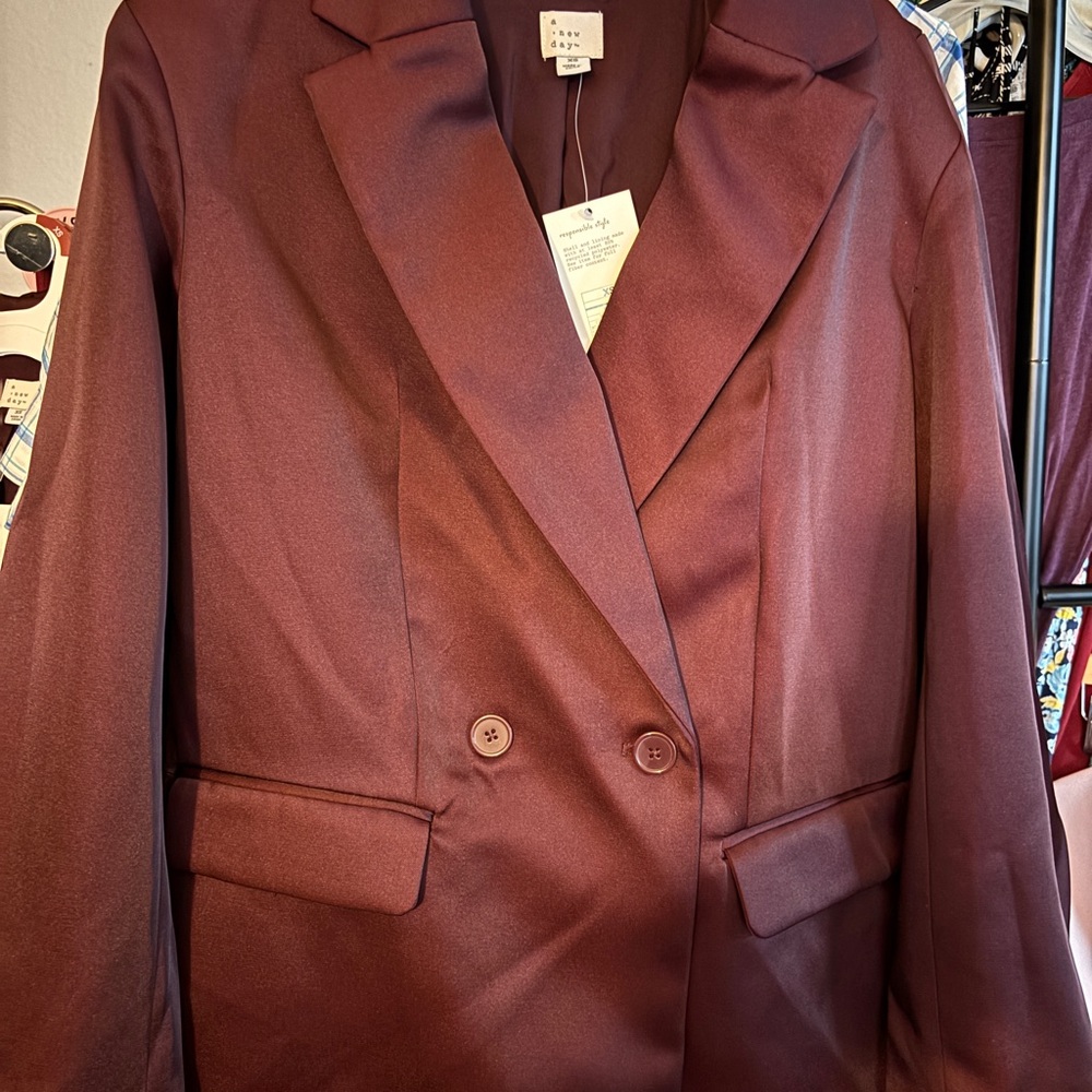 NWT a new day Rich Burgundy Women's Blazer